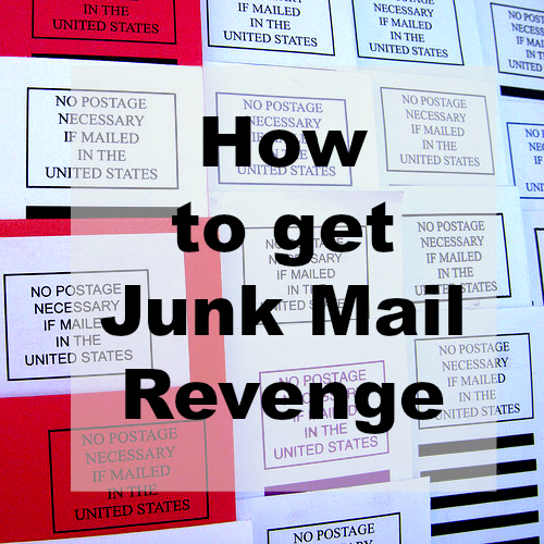 How to get junk mail revenge